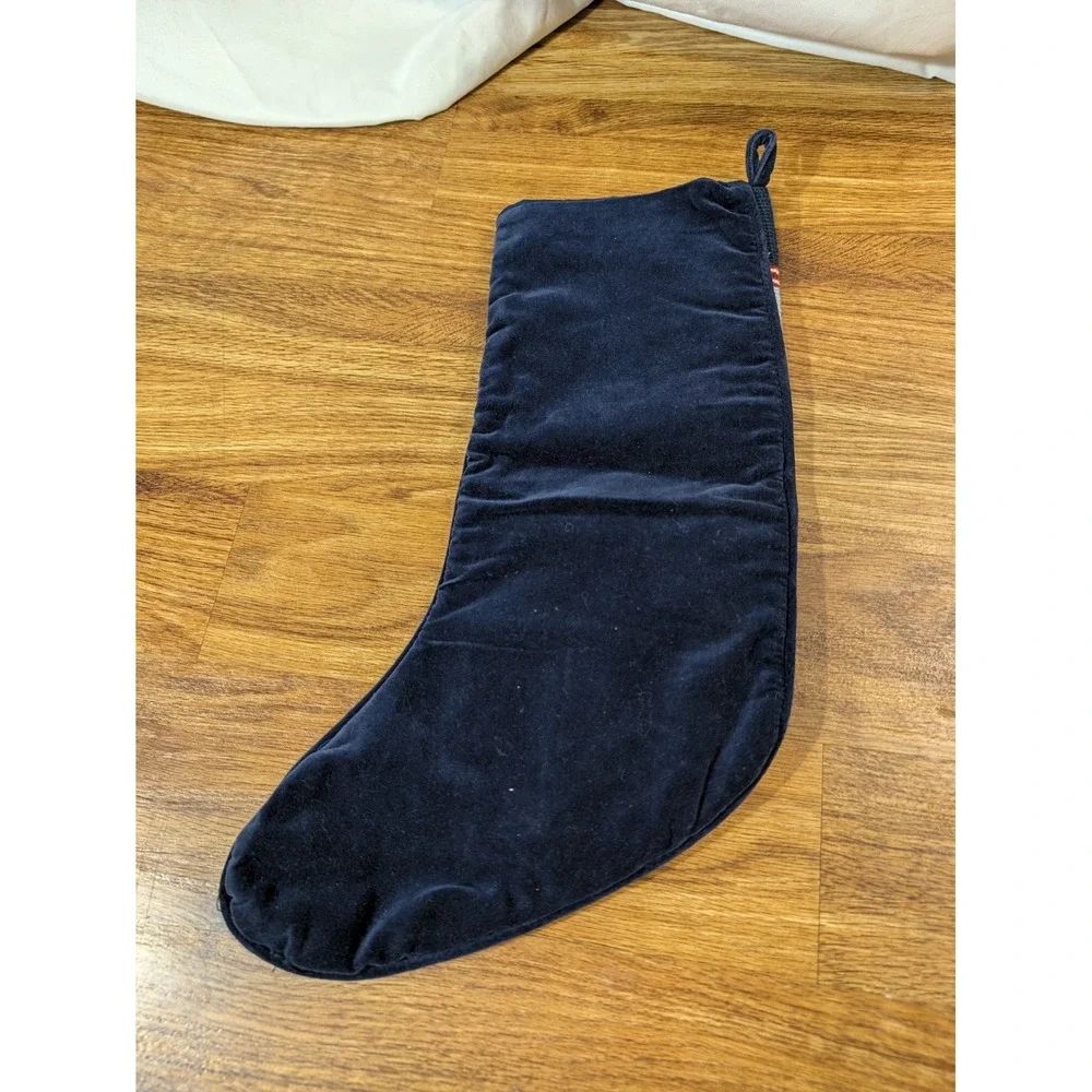 Lands End Wool Blend Owl Christmas Stocking 